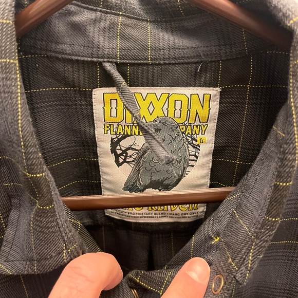 Dixxon Flannel Black Snap Button Up 19.5x24.5 - Picture 4 of 8